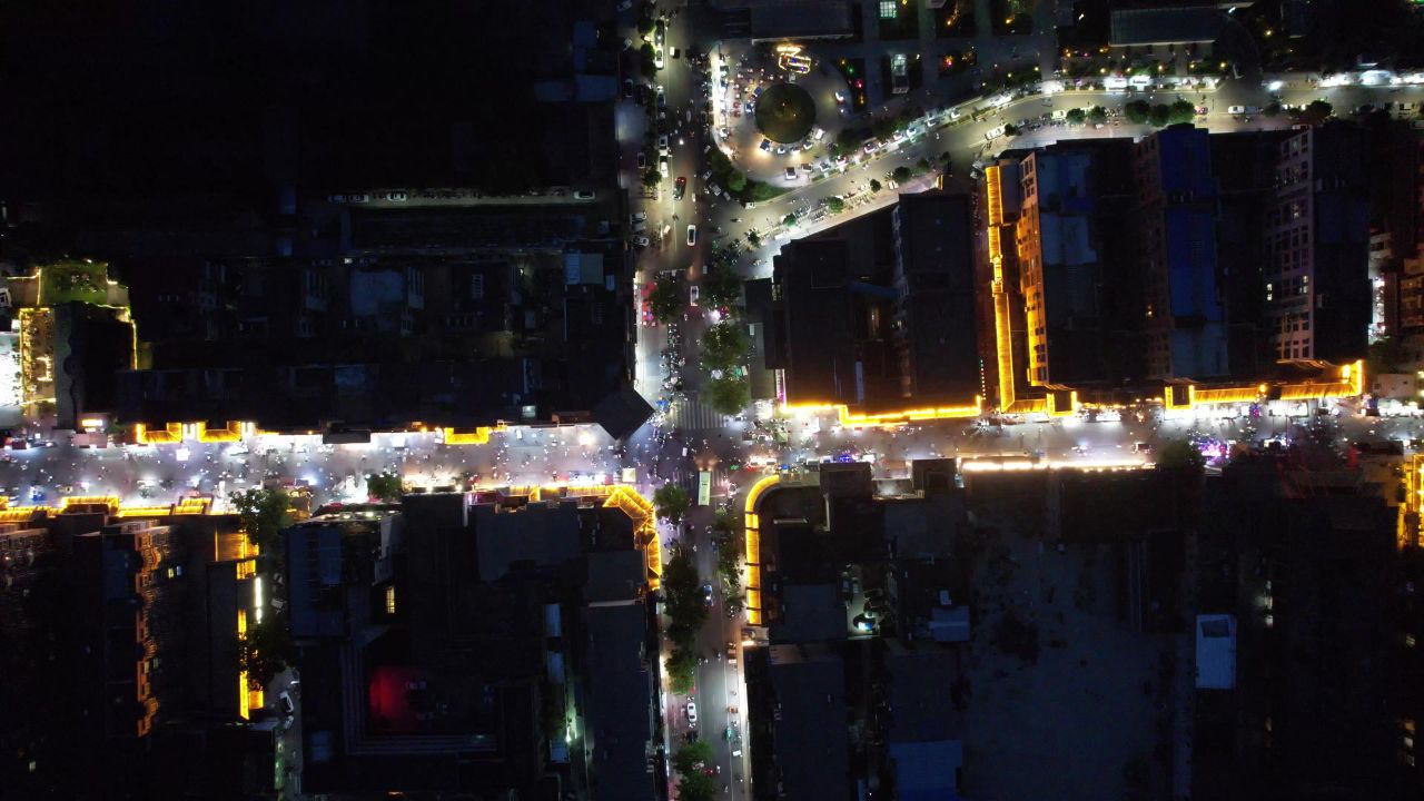 河南许昌城市风光地标建筑航拍 