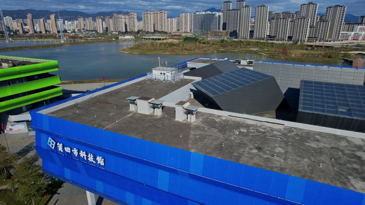 航拍莆田市科技馆