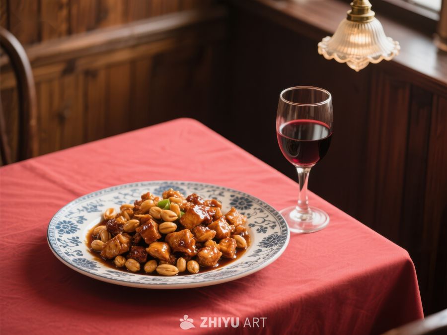 中式美食配红酒，餐桌上的美味享受 1167