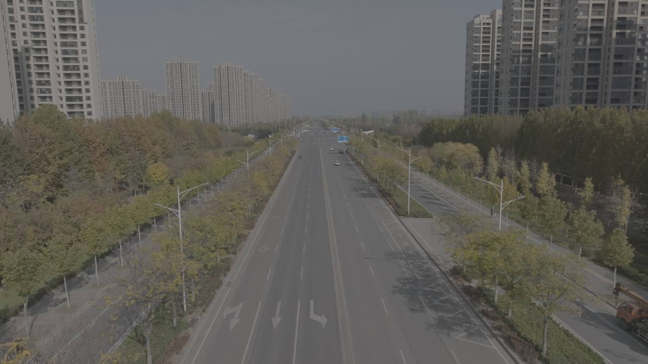 城市大道航拍