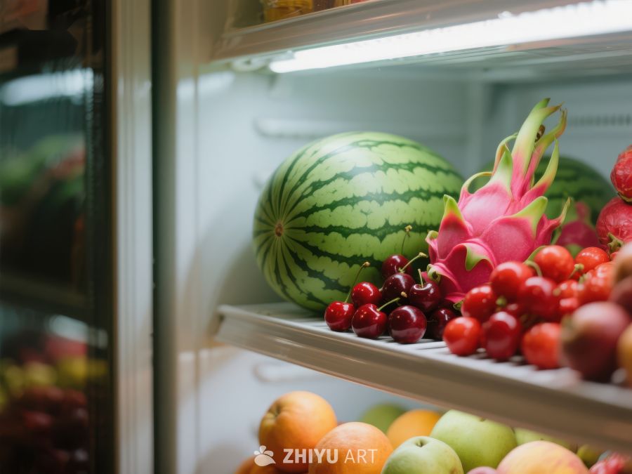 冰箱内新鲜水果展示 24
