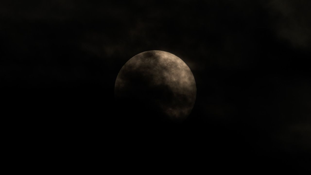 深夜玩天空月亮月球皎洁明月中秋满月 7