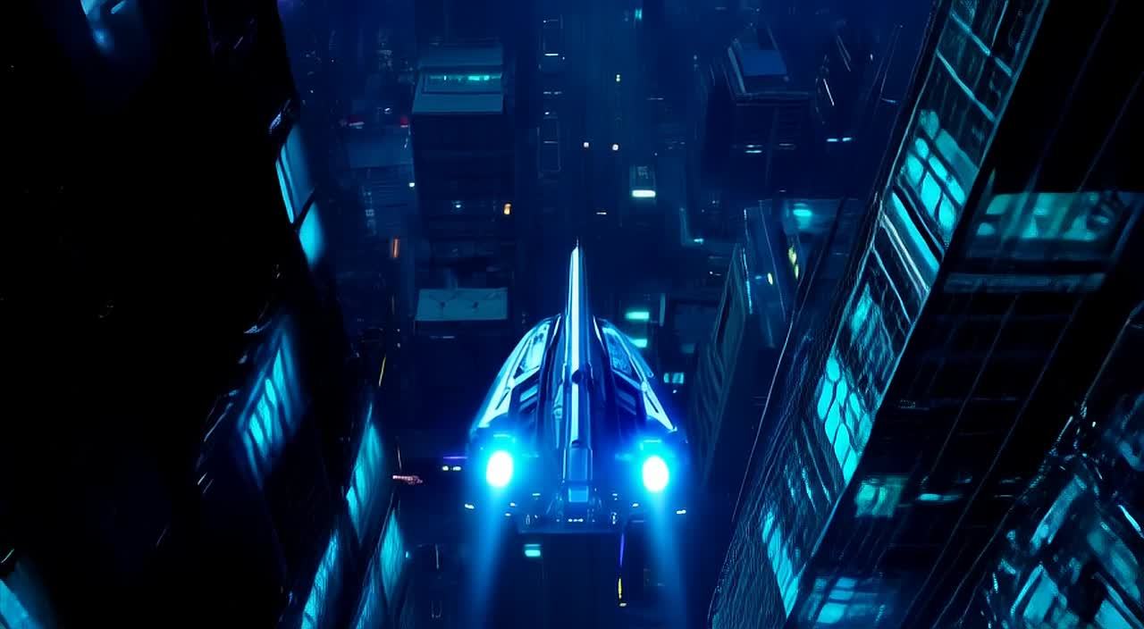 一艘星际飞船从环绕地球的太空站升空，太空站是一个由