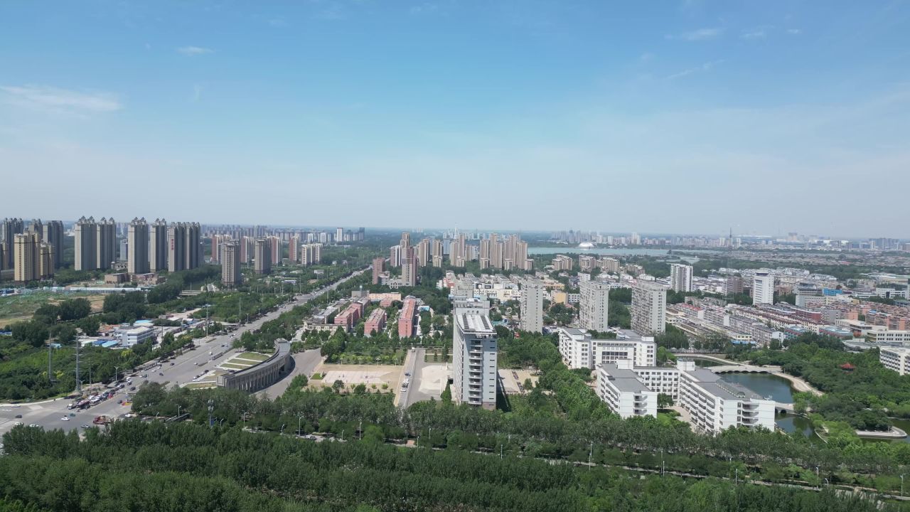 航拍山东聊城大学