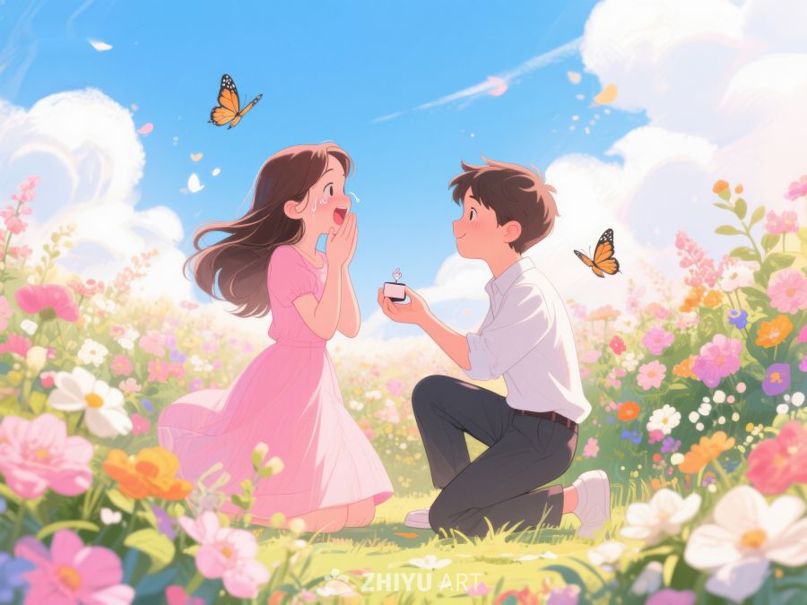 花海中浪漫求婚 346