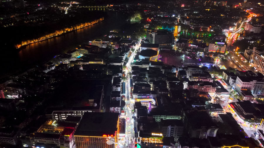 璀璨夜色下的城市繁华