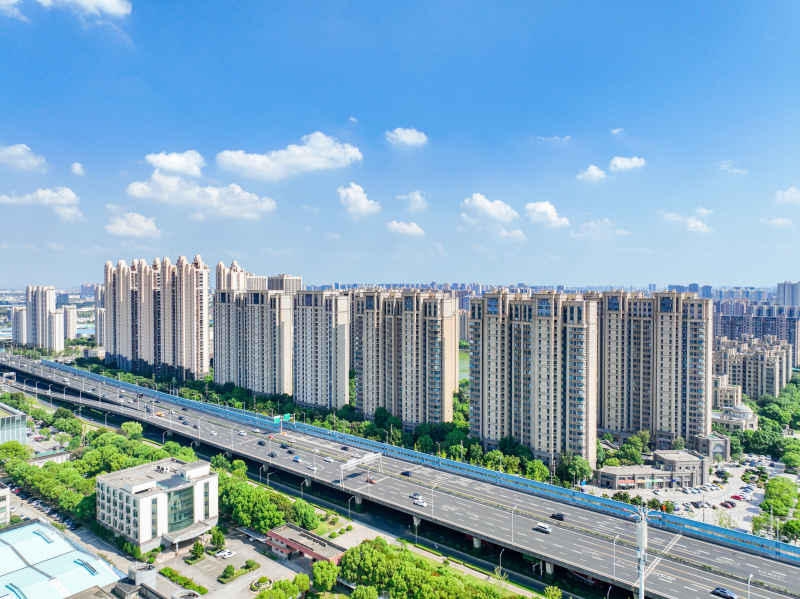 航拍昆山城市风光建筑大景 28