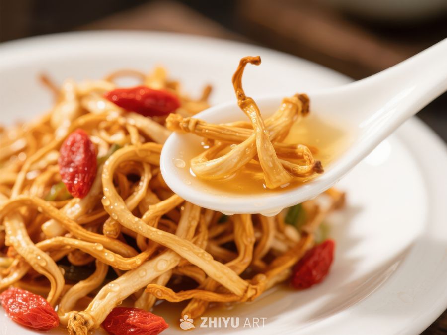 金针菇枸杞汤，清新美味 426