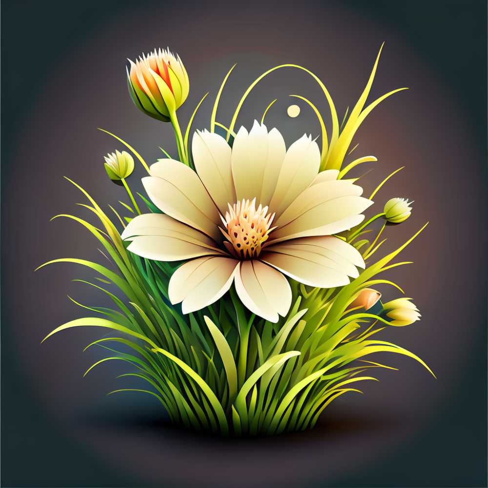3D小花草