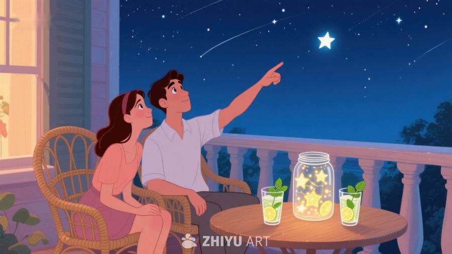 夜空下共赏流星的浪漫时刻 551