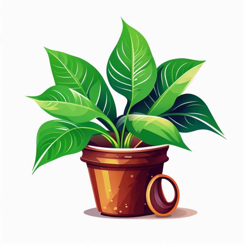 绿萝元素背景图 9