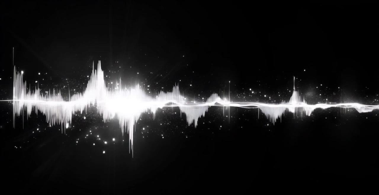 黑底音轨星光：音乐律动与宇宙意境融合