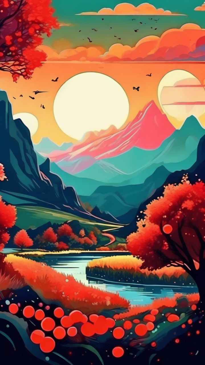人惊叹的山水画插画 29