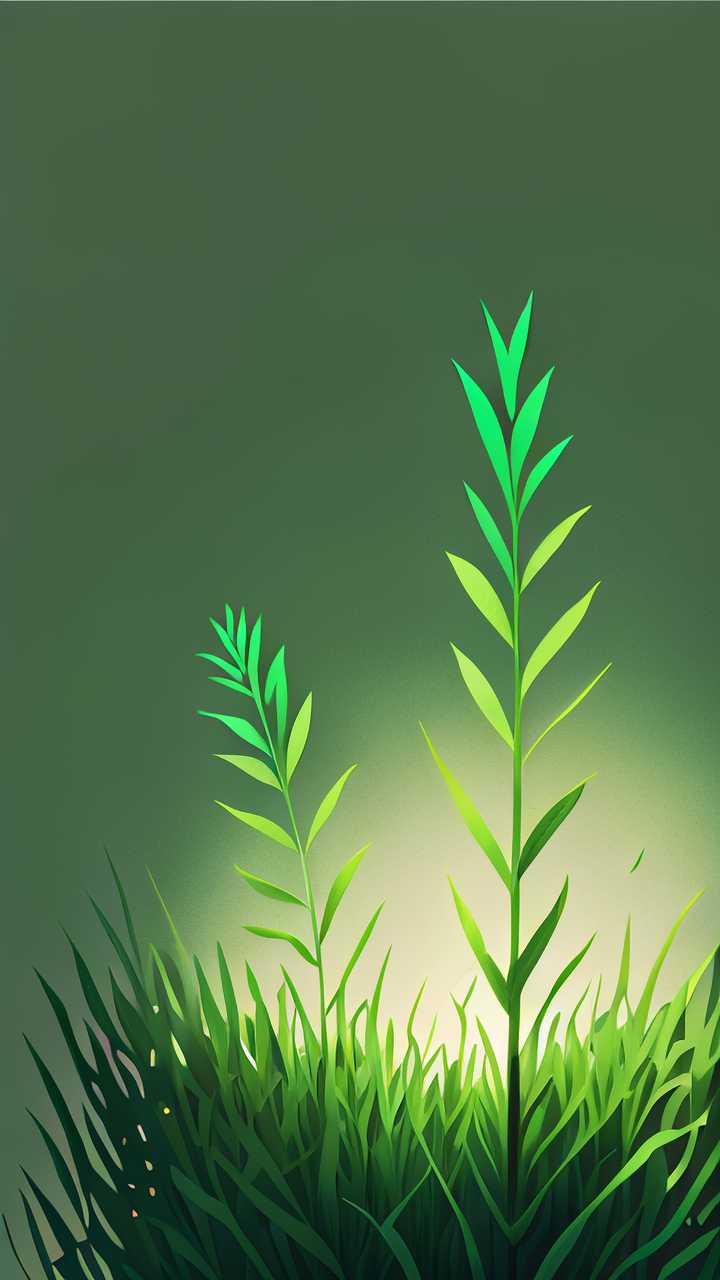 绿色小草清新