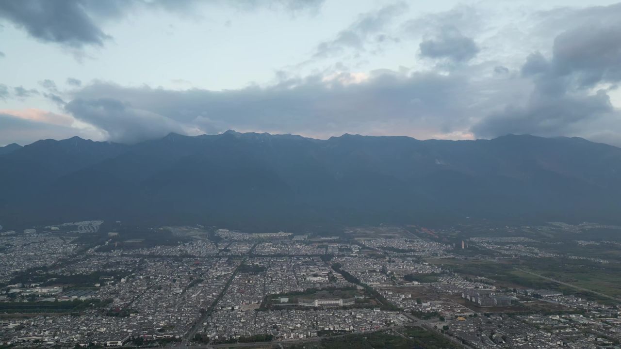 航拍 云南 大理古城 4A景区 全景