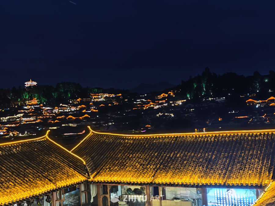 丽江古城夜景