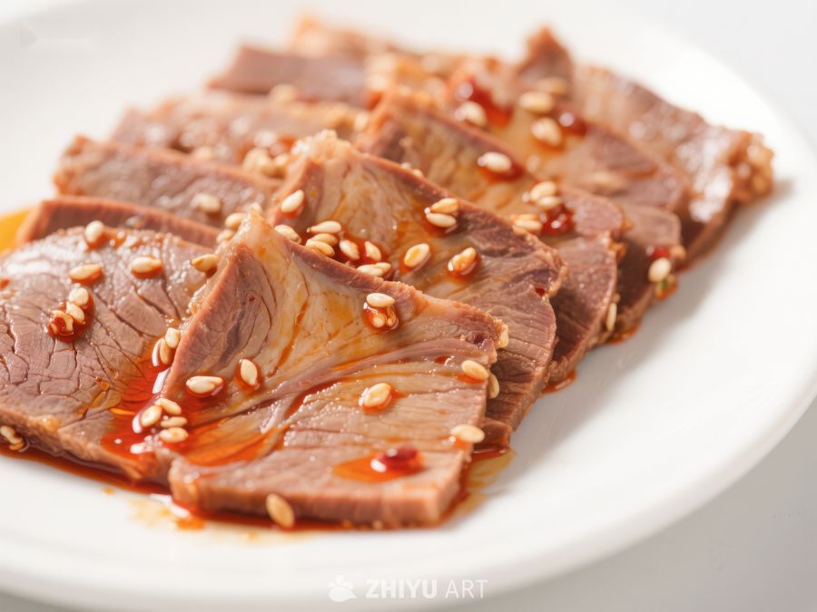 酱牛肉片配芝麻 331