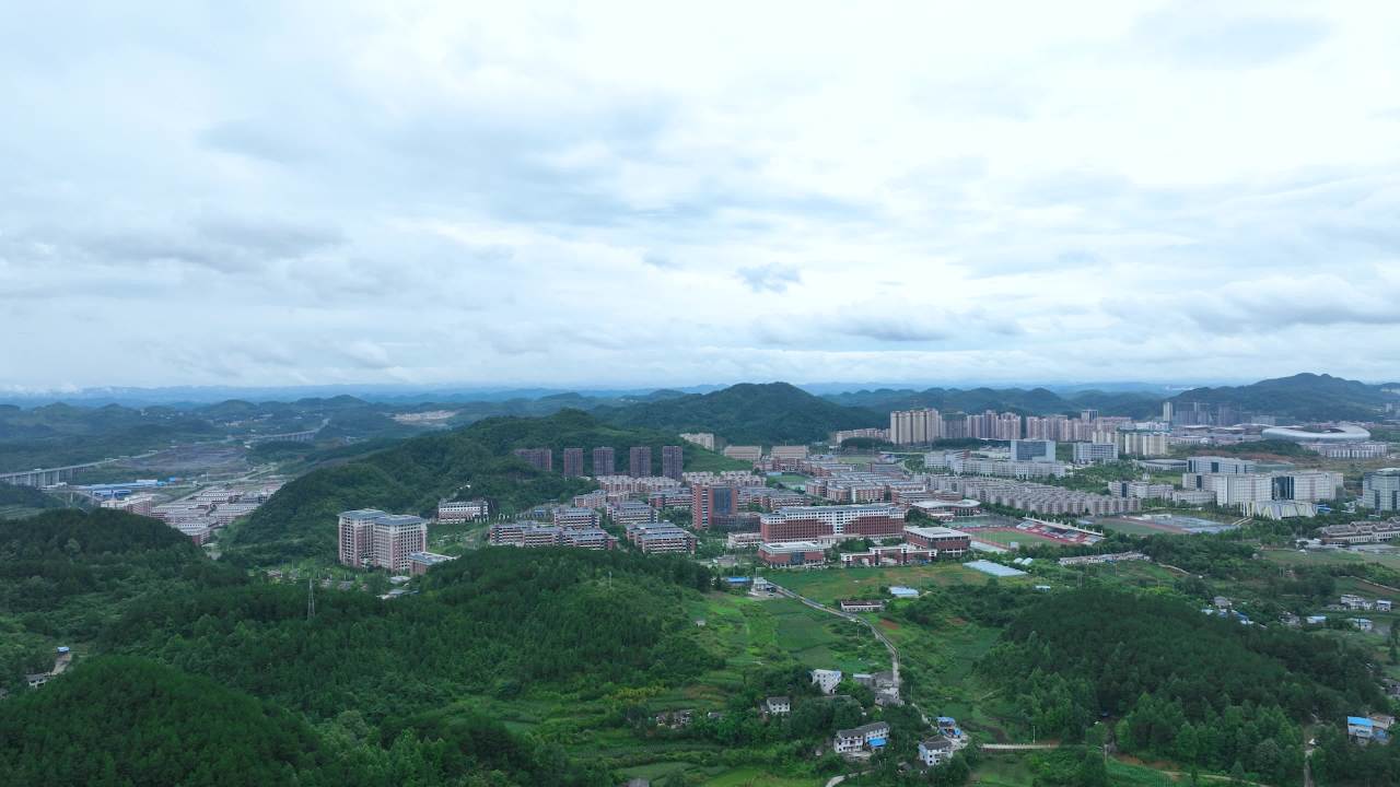 城市鸟瞰航拍素材