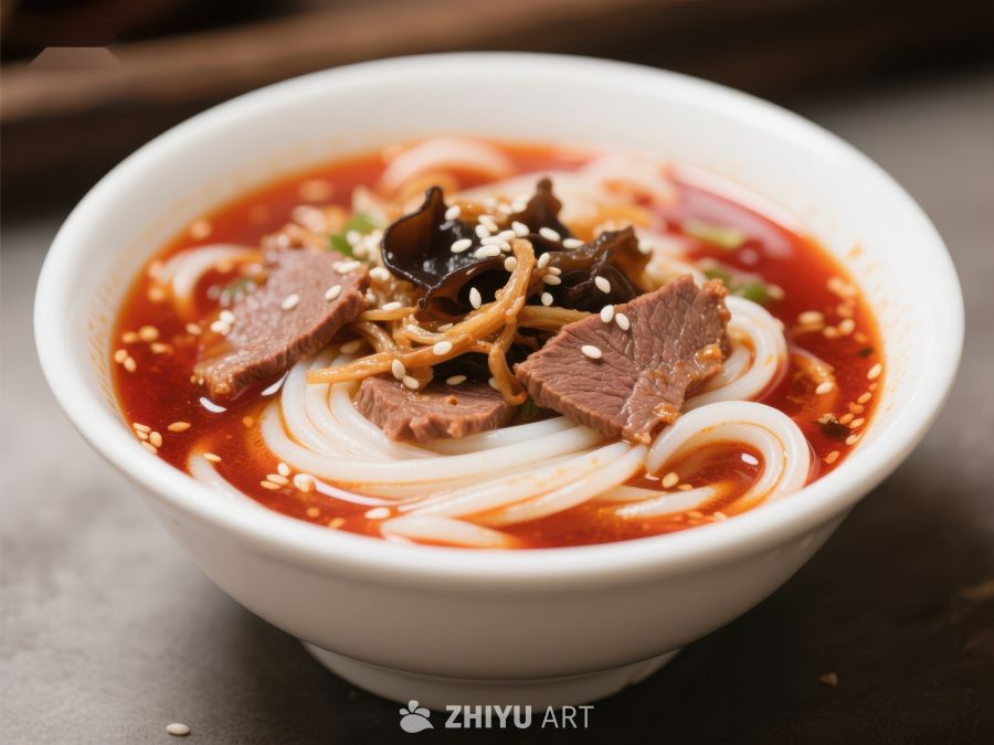红油牛肉米粉，美味诱人 337