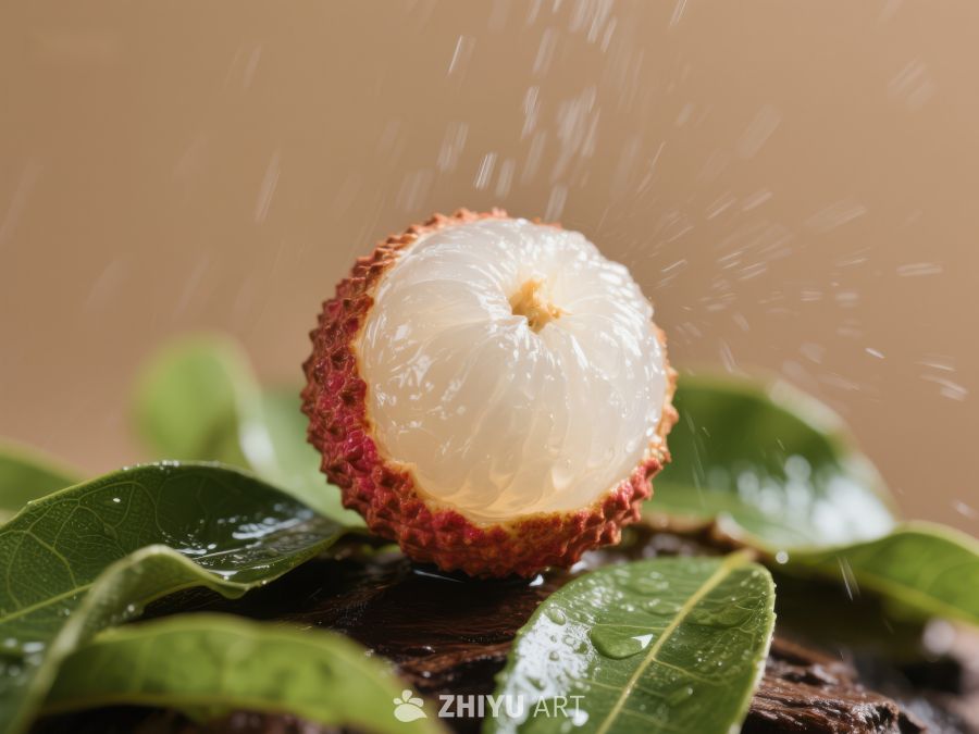 新鲜荔枝滴水瞬间 677