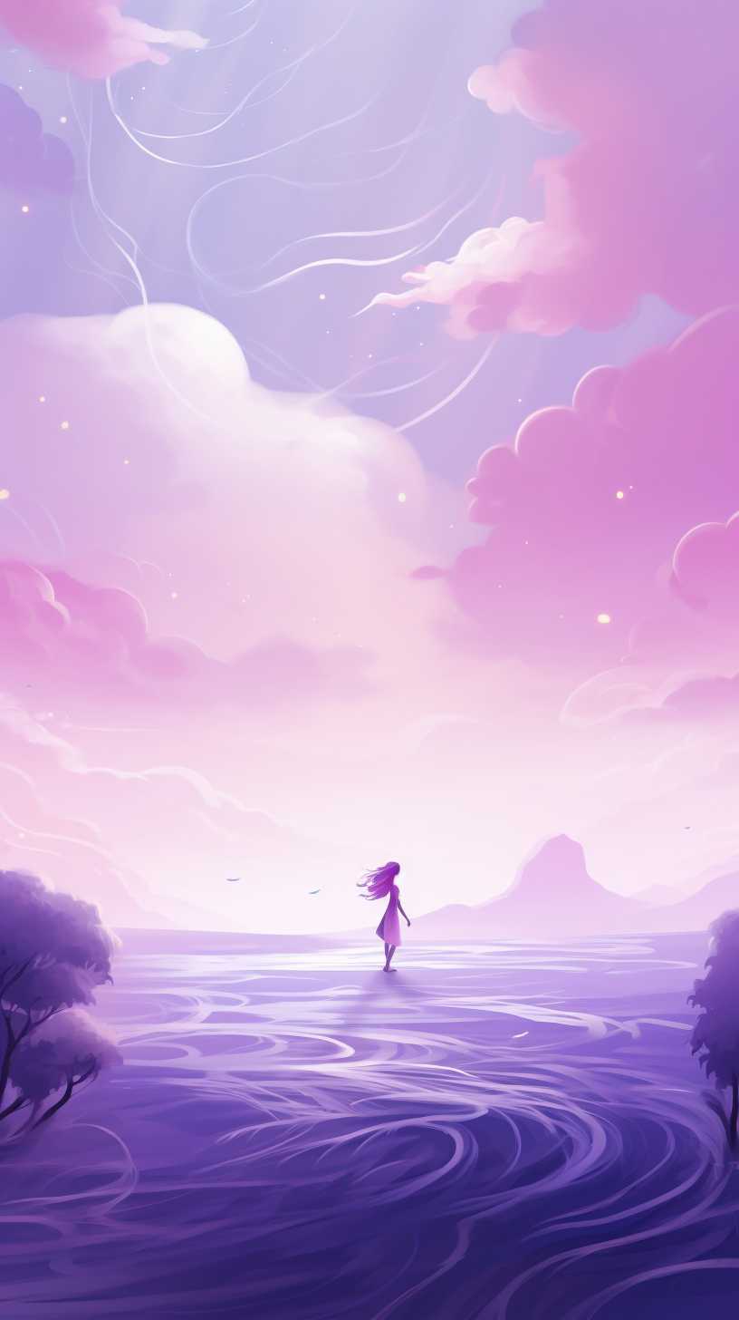 紫色艺术唯美背景
