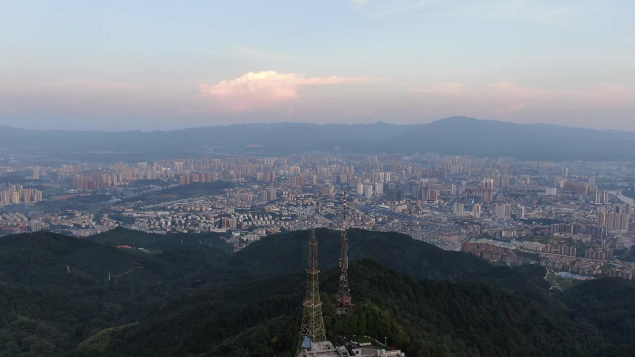  湘西城市建设航拍湖南怀化