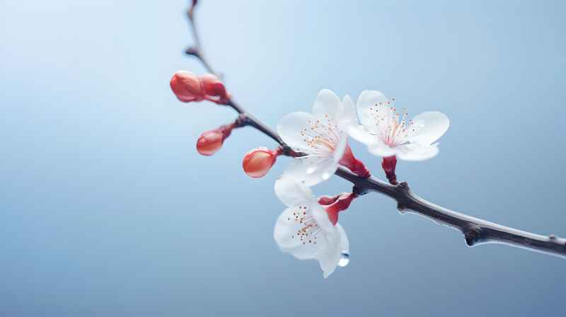 雪花，背景图景色唯美 1