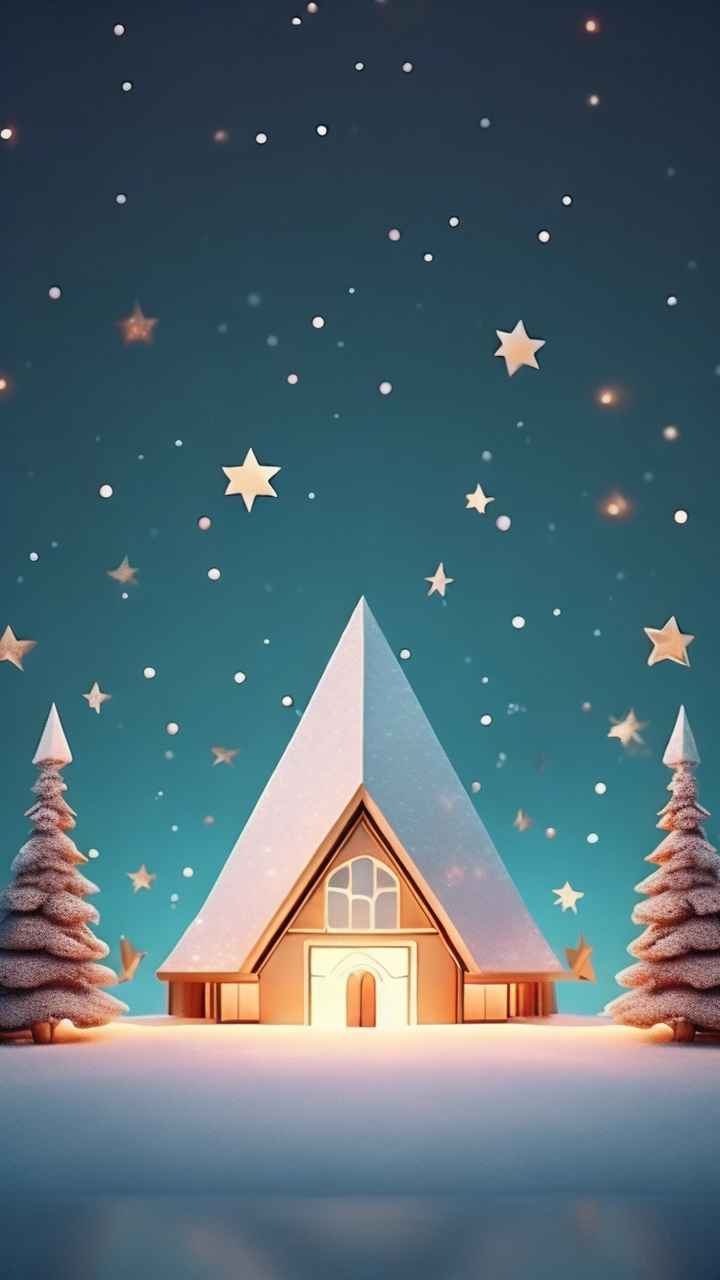 圣诞节插画背景图 17