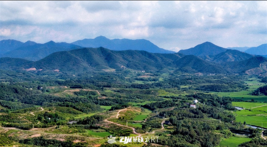 航拍乡村田园风光