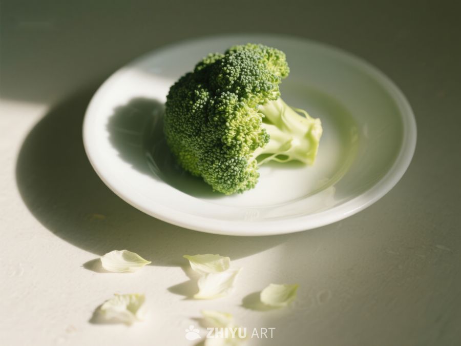 盘中新鲜西兰花 295