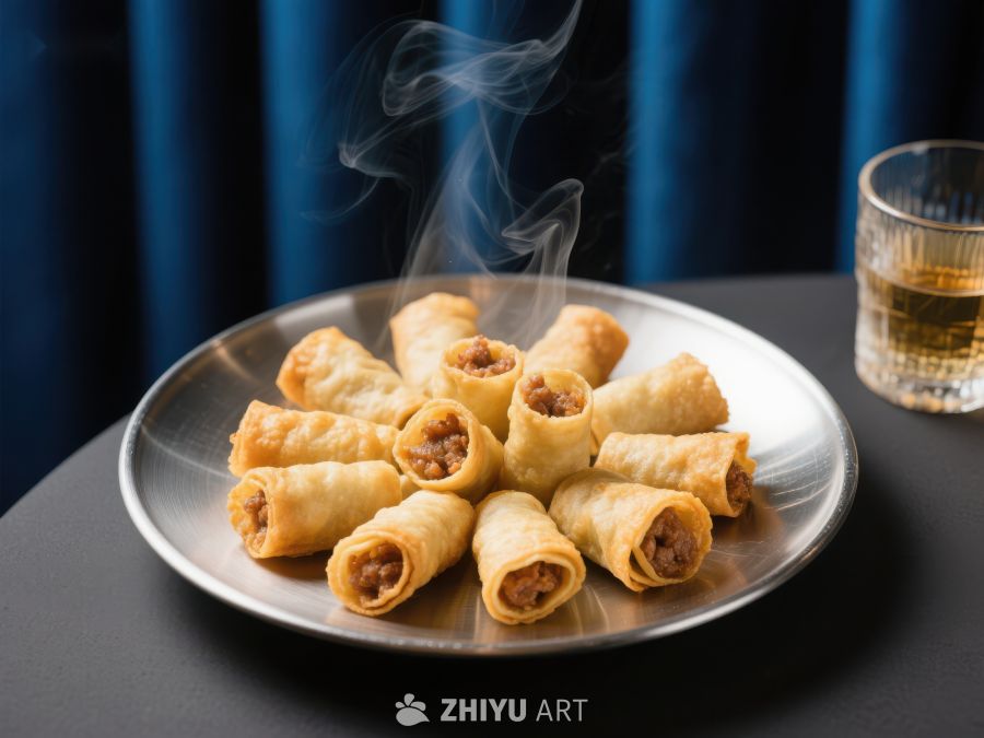 热腾腾的春卷配威士忌 815
