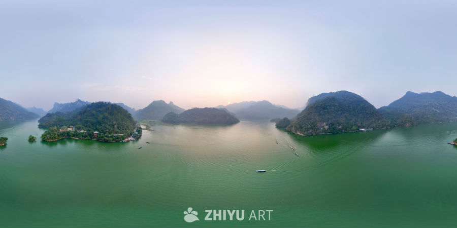湖光山色的宁静时光