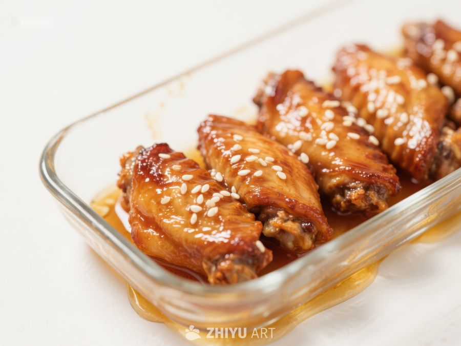 烤鸡翅配芝麻，美味诱人