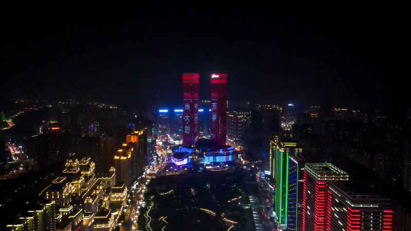 贵州贵阳城市风光航拍图 
