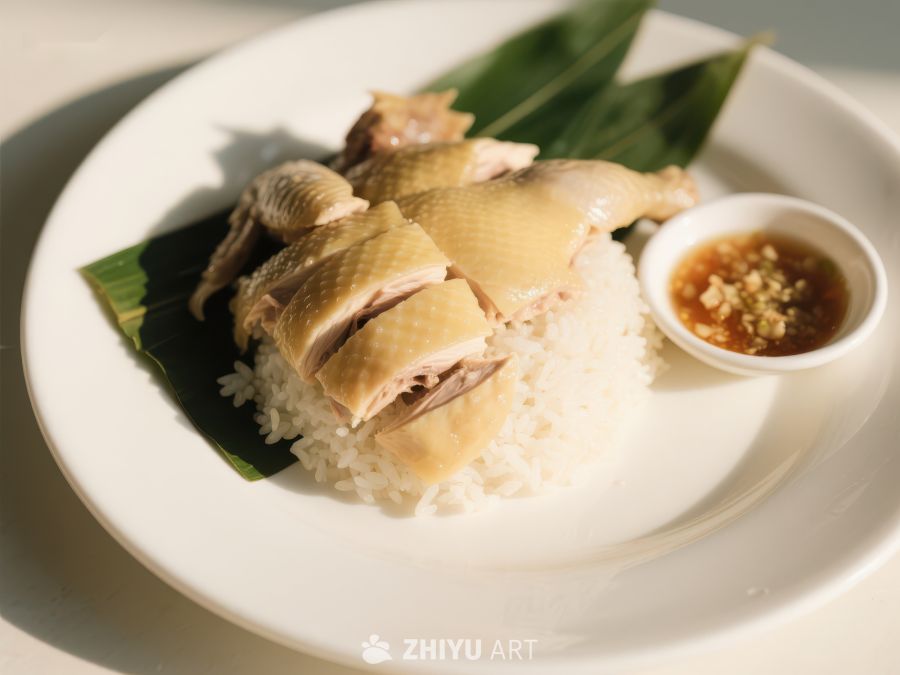 鸡肉饭配蘸酱，清新美味 212