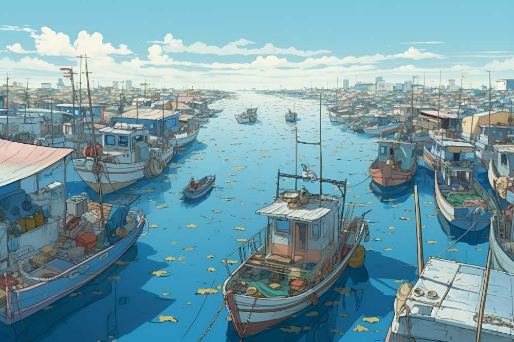 大海船只美景