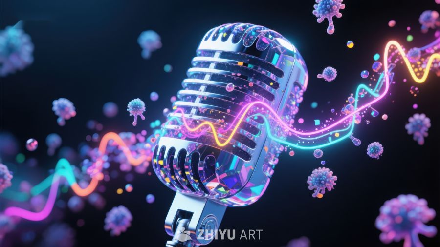 炫彩麦克风与音波的奇幻碰撞 832