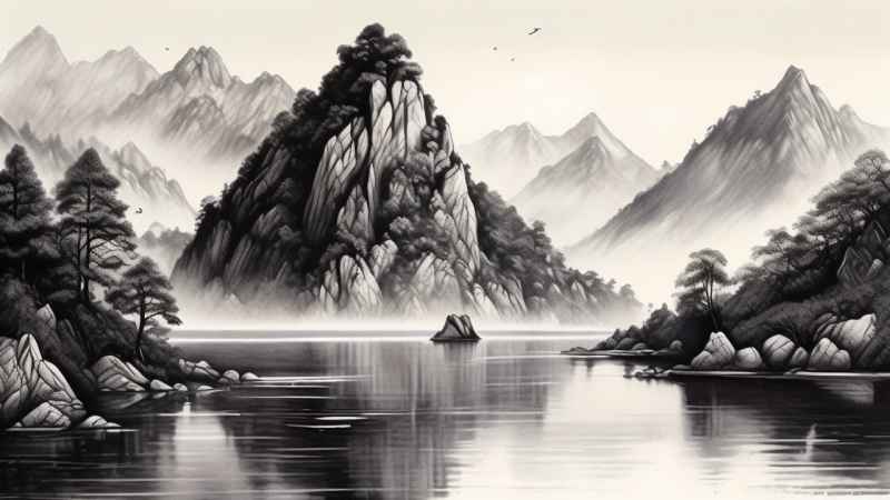 山水风景插画 12