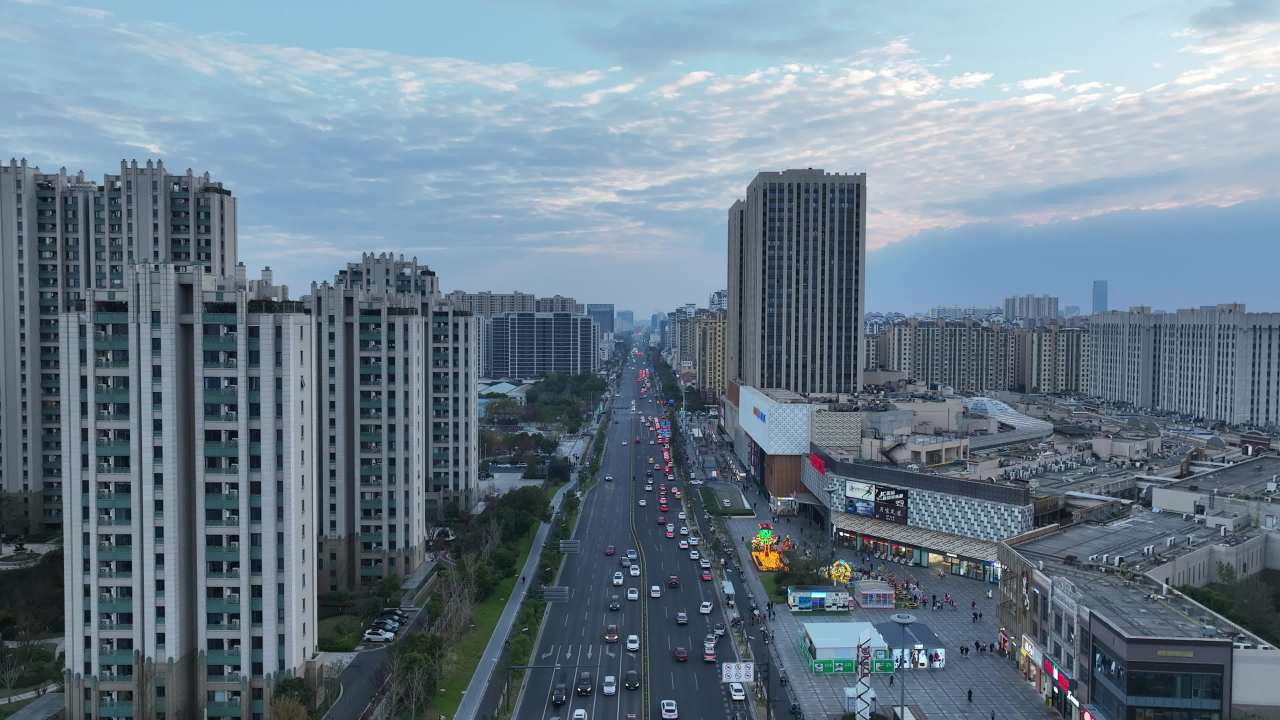 4K航拍昆山城市建筑风光 3