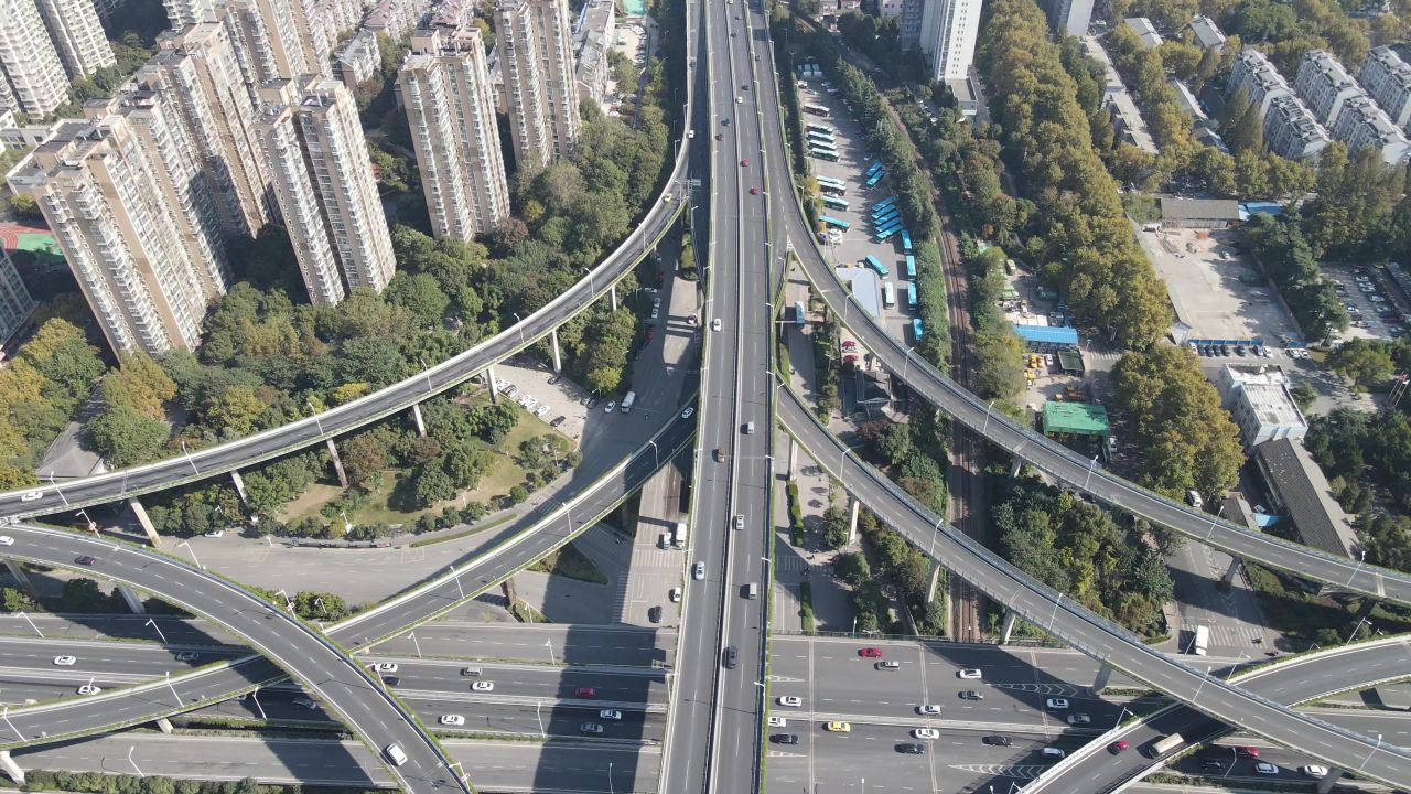 江苏南京城市风光旅游景区地标建筑航拍 