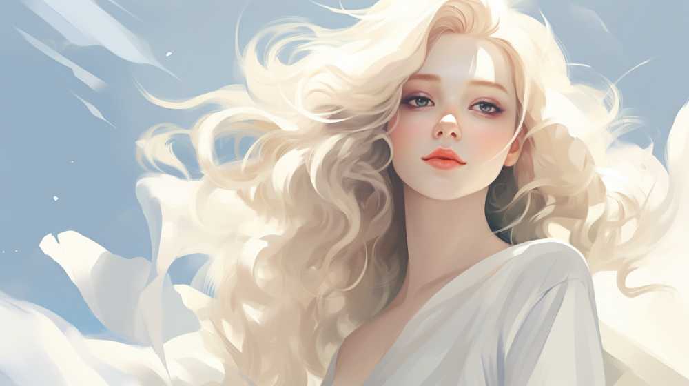 浅白色唯美意境背景图99