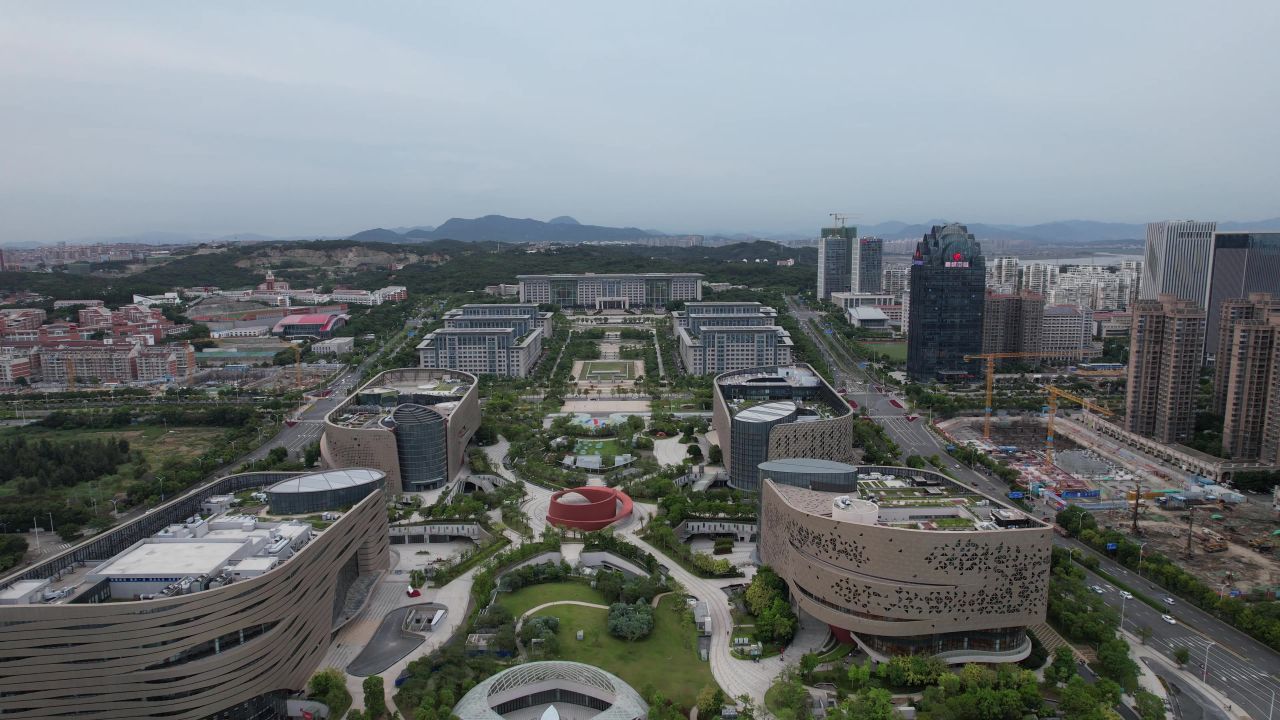 福建泉州城市风光航拍 