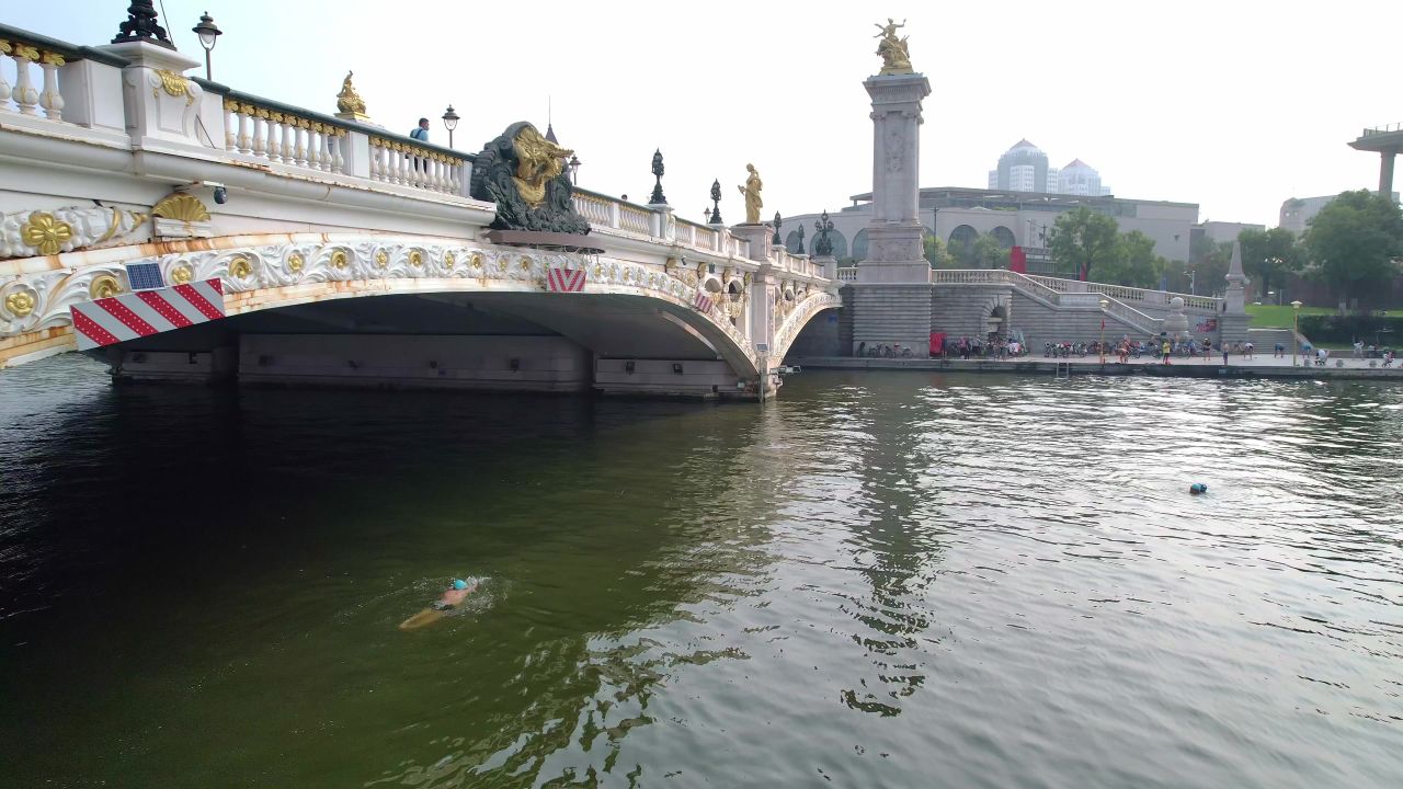 天津海河北安桥大场景航拍