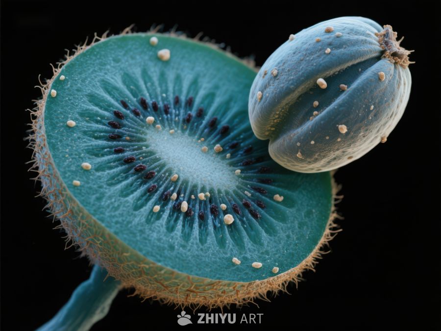 奇异果与种子的微观艺术 346