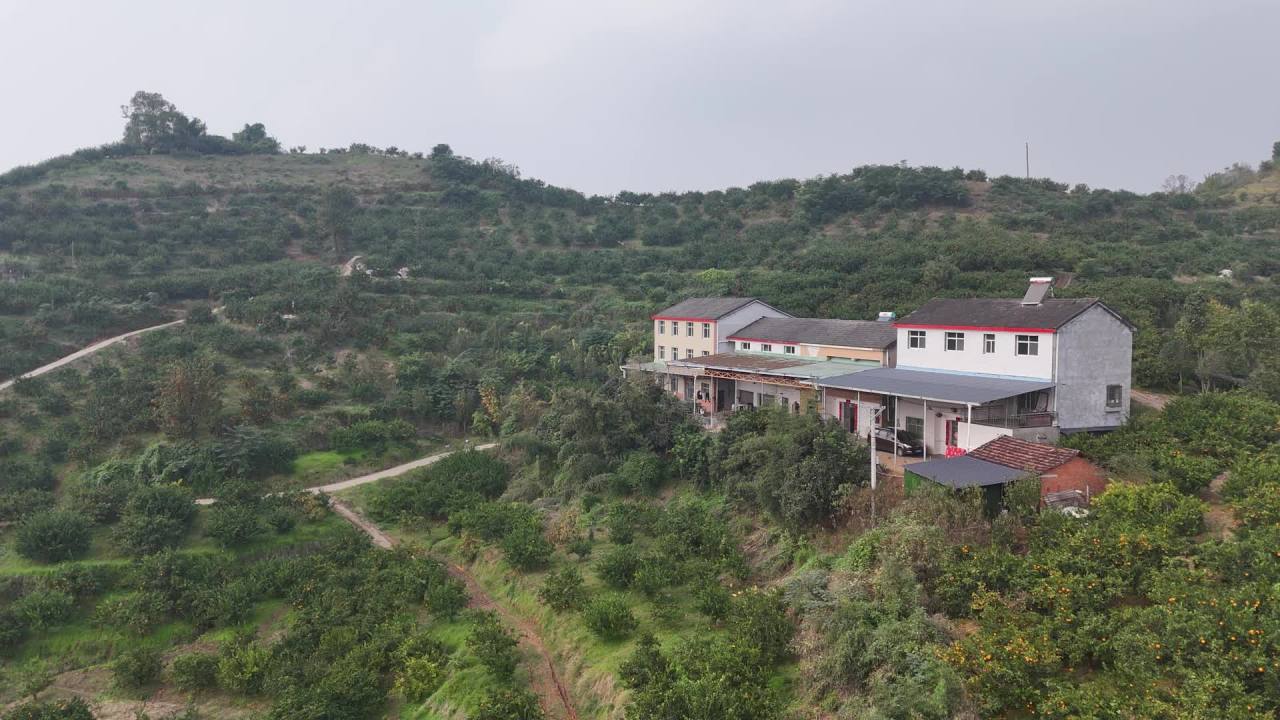 航拍乡村宁静风光