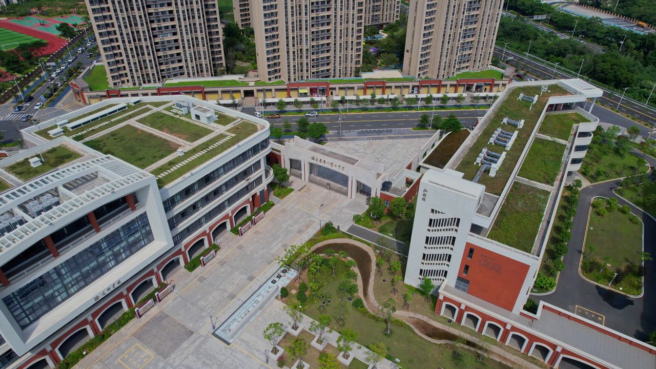 航拍厦门翔安双十中学 11