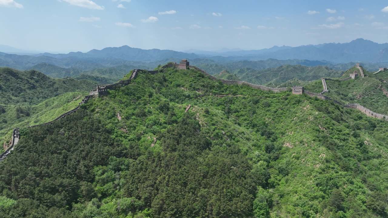 4K航拍河北承德金山岭长城风光 2