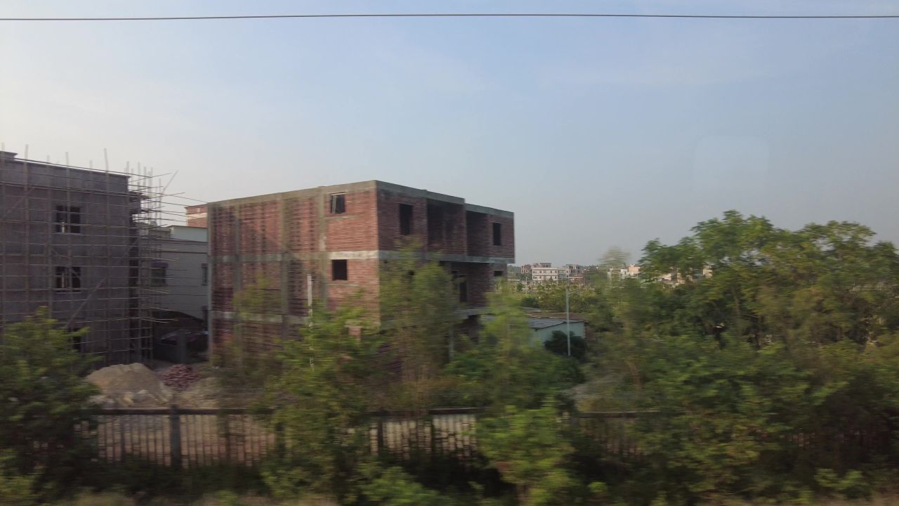 旅途火车窗外风光实拍 