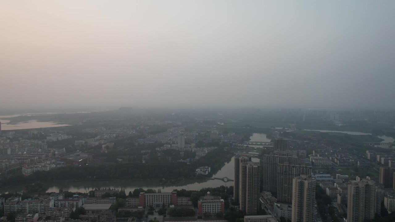 安徽滁州城市建设航拍 