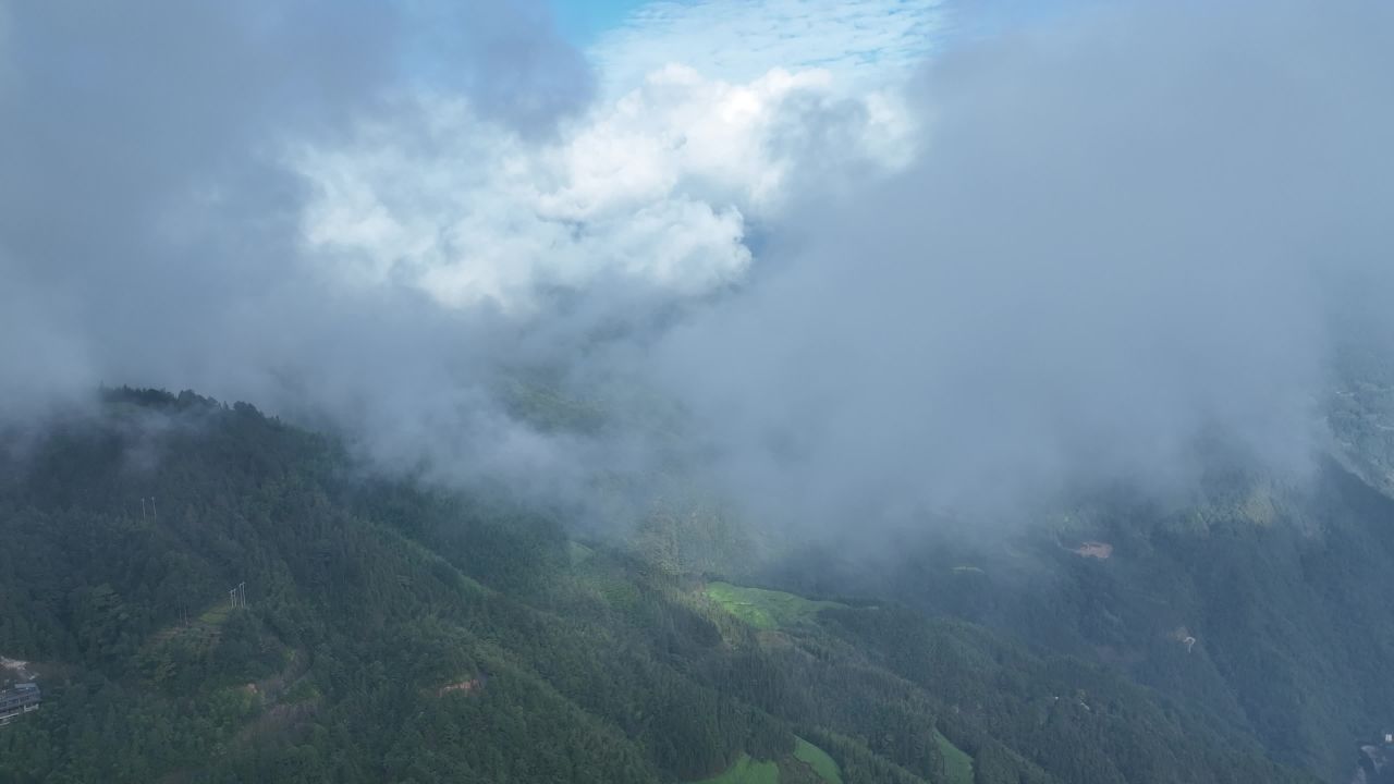 4K航拍桂林龙脊梯田风光
